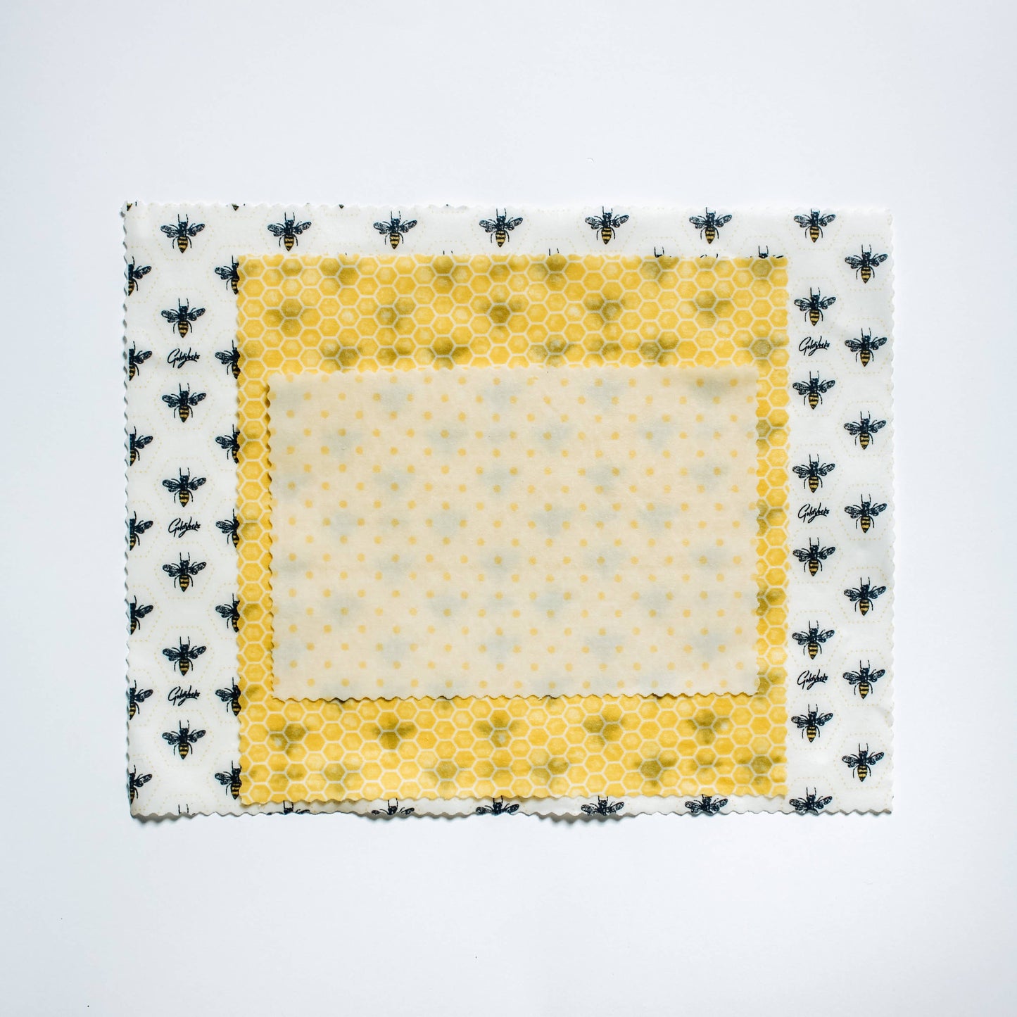 Goldilocks Goods Beeswax Wraps - Set of 3 - Honey Bees