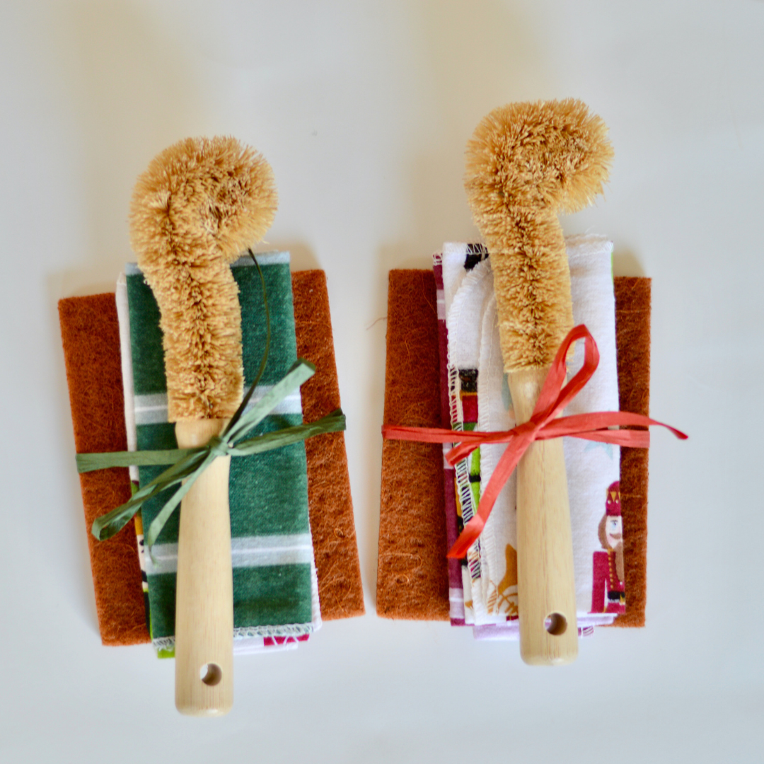 Zero Waste Holiday Kitchen Cloth & Dish Scrubber Set