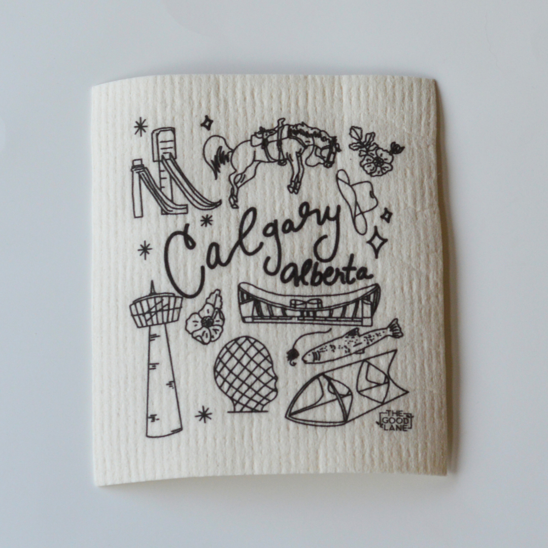 This Set Supports Local (Calgary) - Swedish Sponge Cloth Set