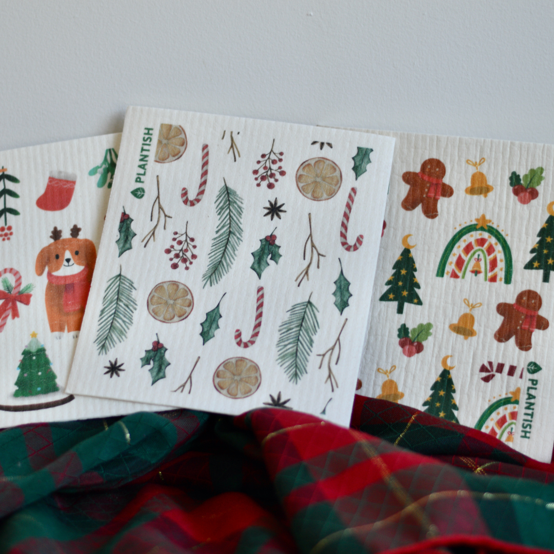 Holiday Swedish Sponge Cloths