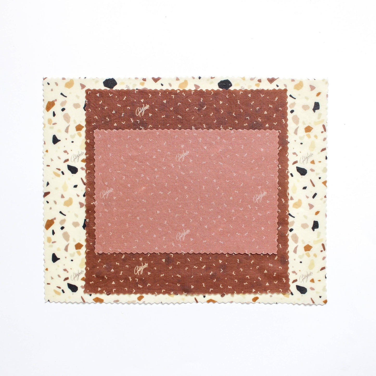 Goldilocks Goods Beeswax Wraps - Set of 3 - Terrazzo