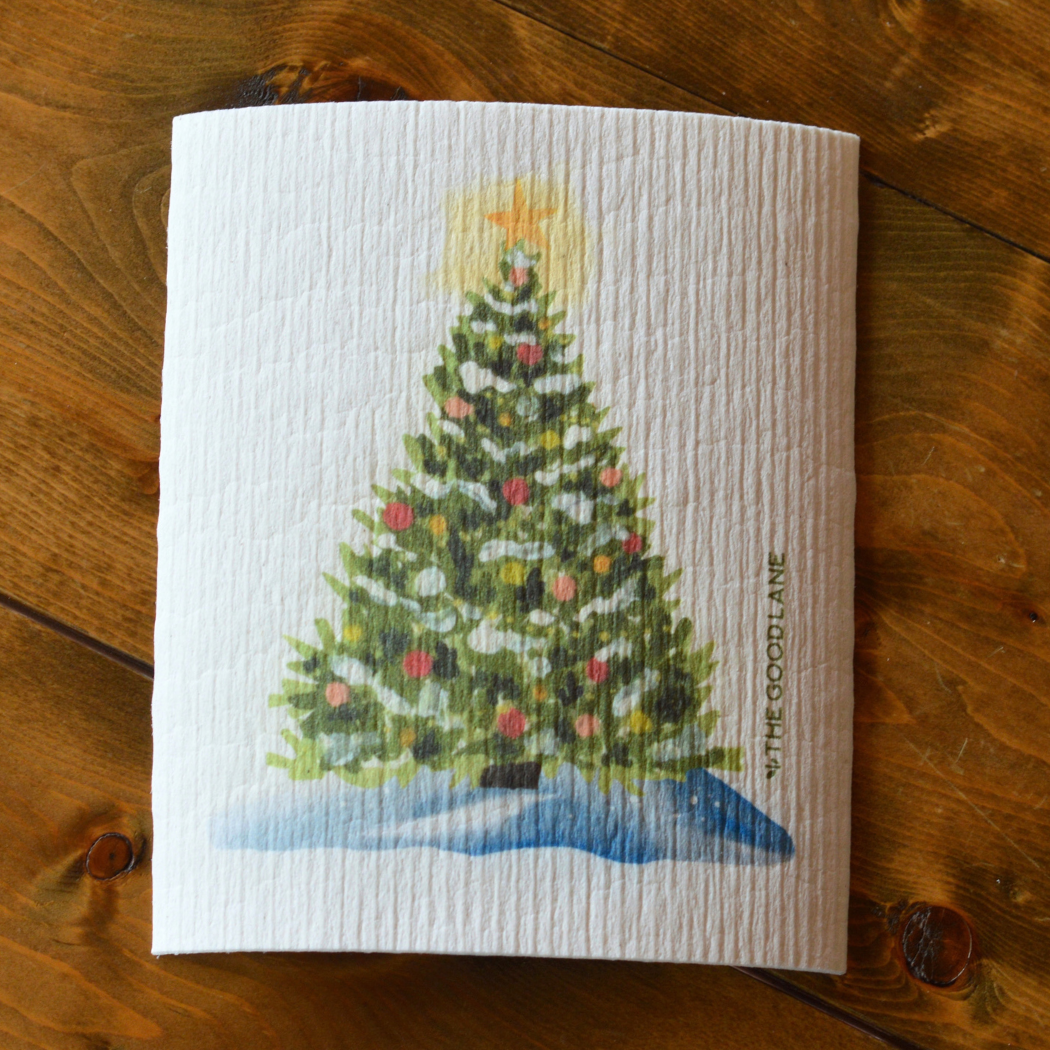 Christmas Tree Swedish Sponge Cloth