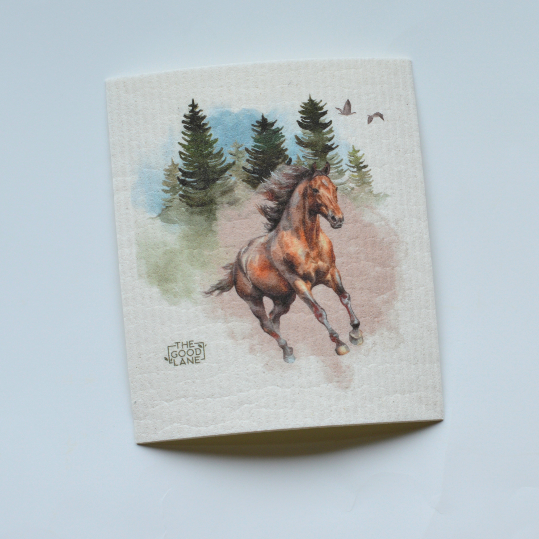 This Set Rescues Horses - Swedish Sponge Cloth Set