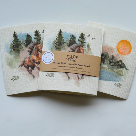This Set Rescues Horses - Swedish Sponge Cloth Set
