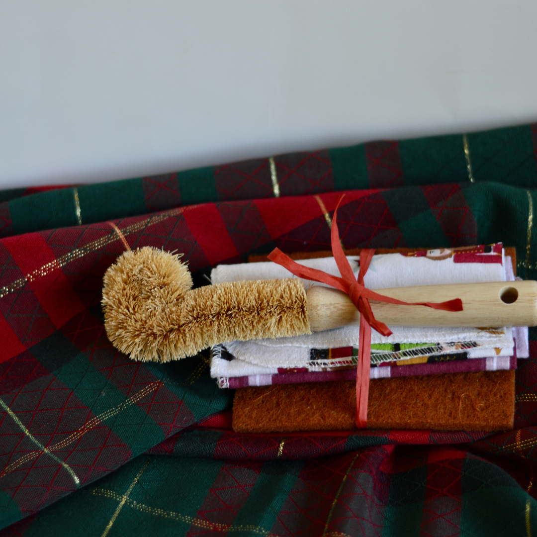 Zero Waste Holiday Kitchen Cloth & Dish Scrubber Set