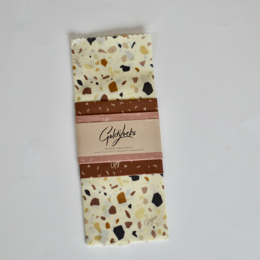 Goldilocks Goods Beeswax Wraps - Set of 3 - Terrazzo