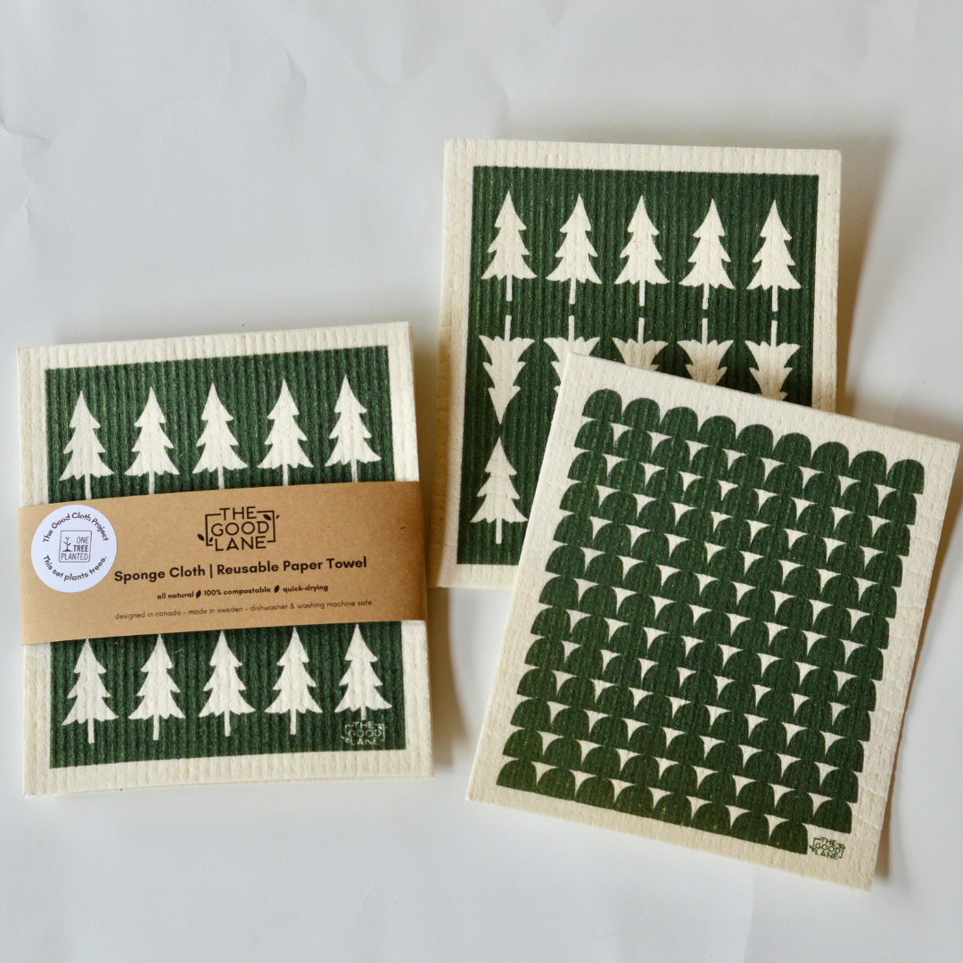 This Set Plants Trees - Swedish Sponge Cloth Set