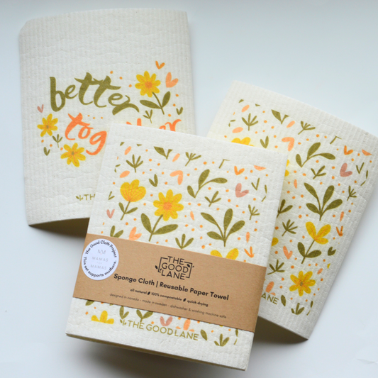 This Set Supports Mothers - Swedish Sponge Cloth Set