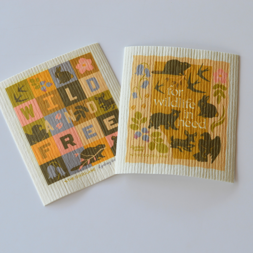 This Set Protects Wildlife - Swedish Sponge Cloth Set