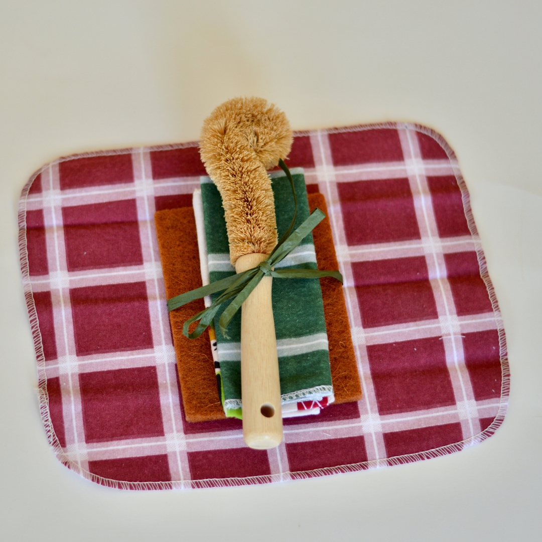 Zero Waste Holiday Kitchen Cloth & Dish Scrubber Set