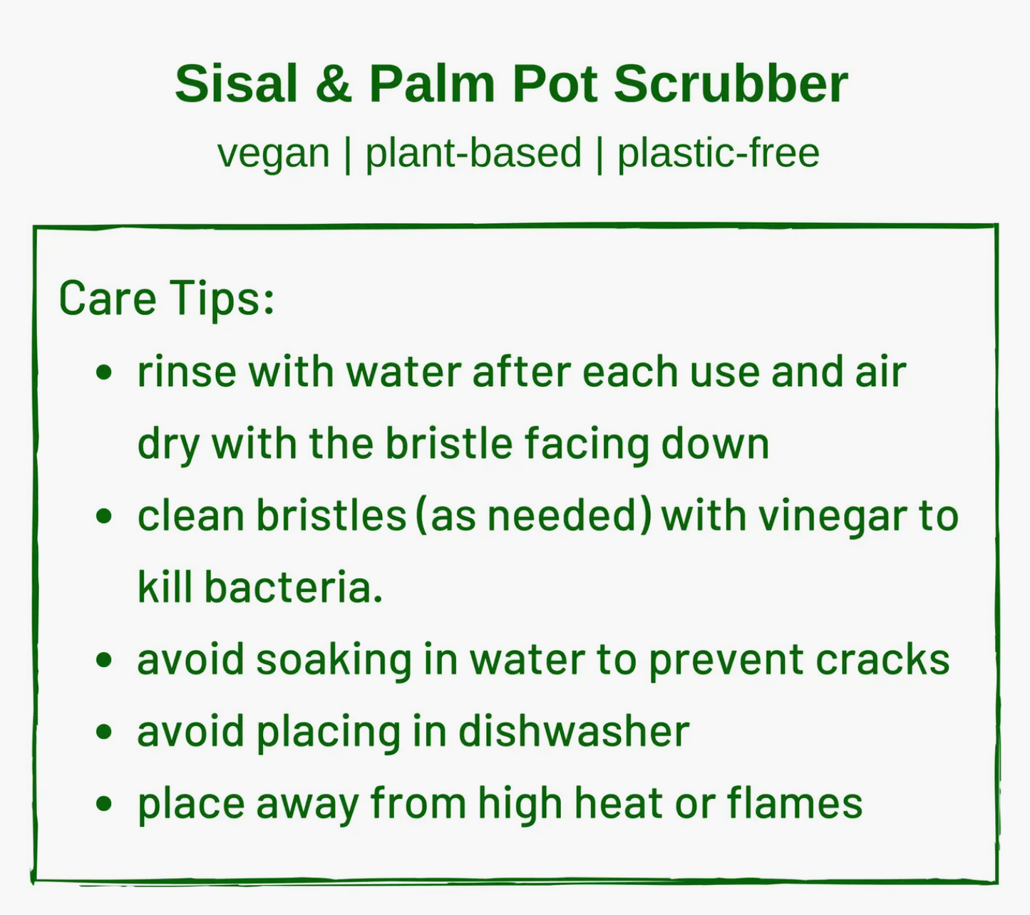 Sisal & Palm Compostable Pot Scrubber