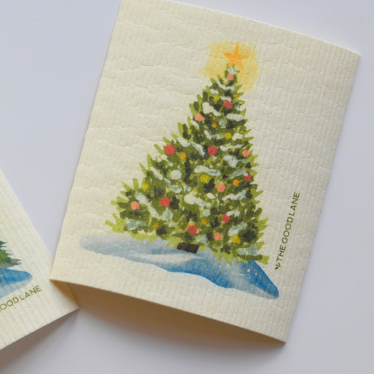 Christmas Tree Swedish Sponge Cloth