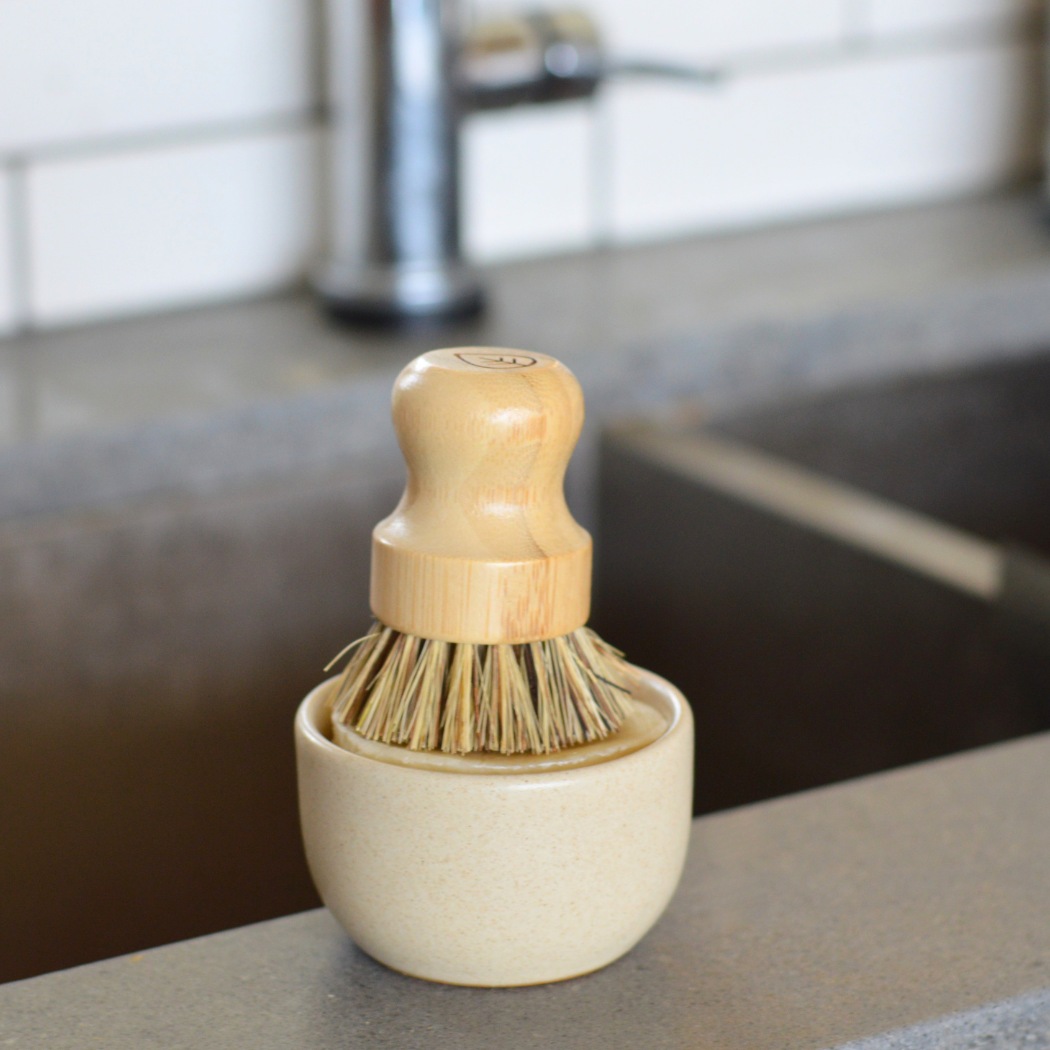 Stoneware Solid Dish Soap Set (Ramekin + Dish Soap)