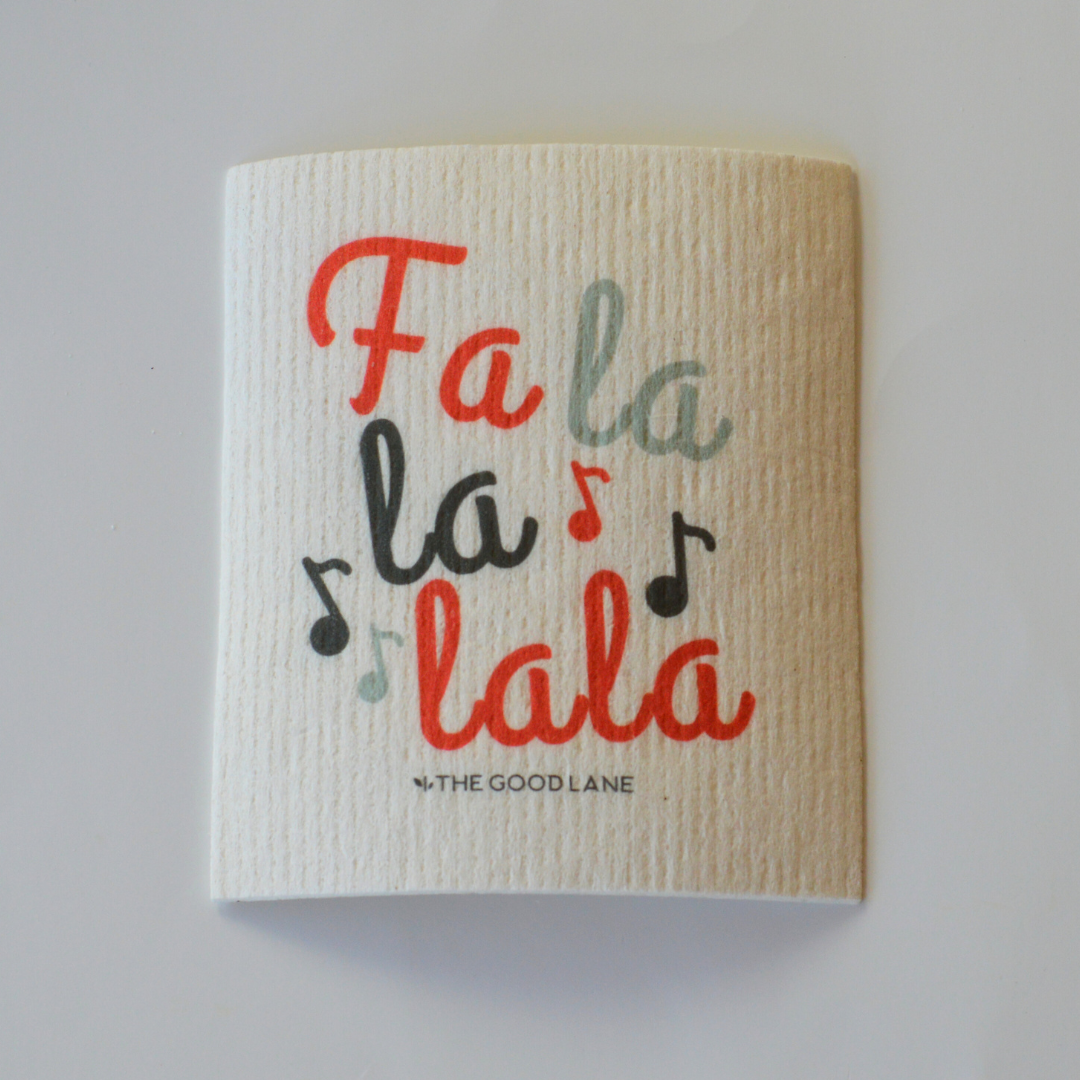 Fa la la lala Swedish Sponge Cloth