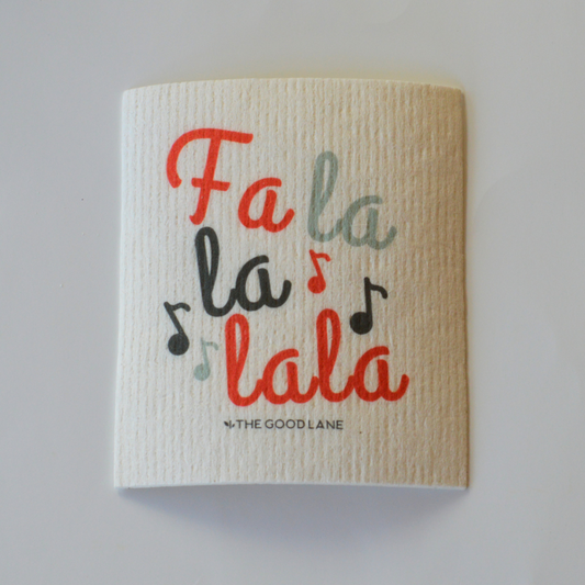 Fa la la lala Swedish Sponge Cloth
