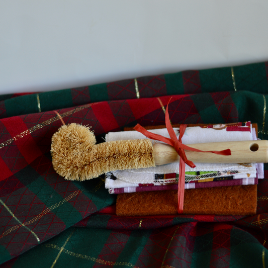 Zero Waste Holiday Kitchen Cloth & Dish Scrubber Set