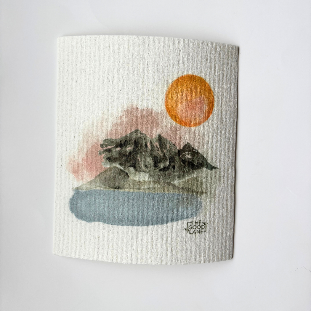 This Set Plants Trees (Watercolour) - Swedish Sponge Cloth Set