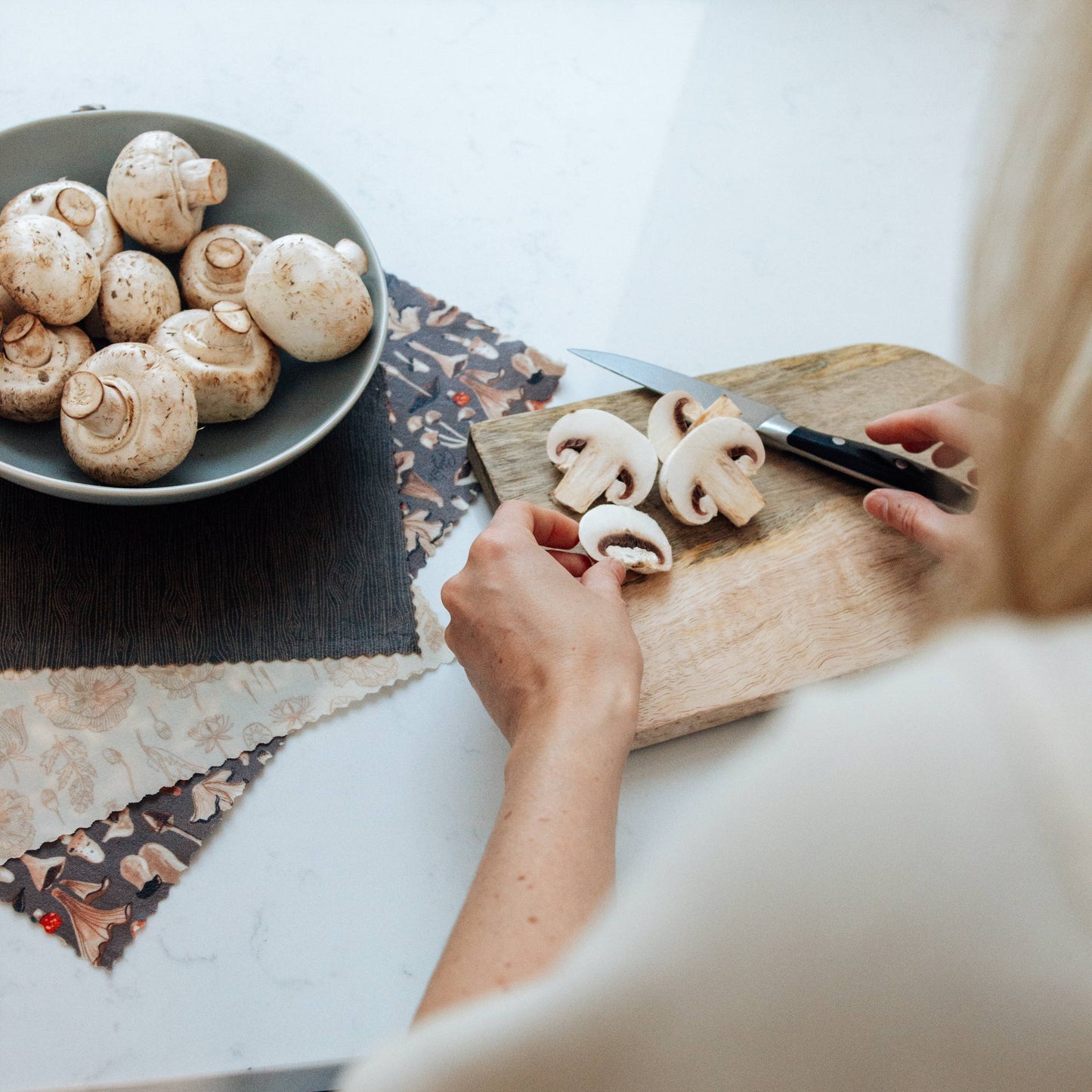 Goldilocks Goods Beeswax Wraps - Set of 3 - Mushroom