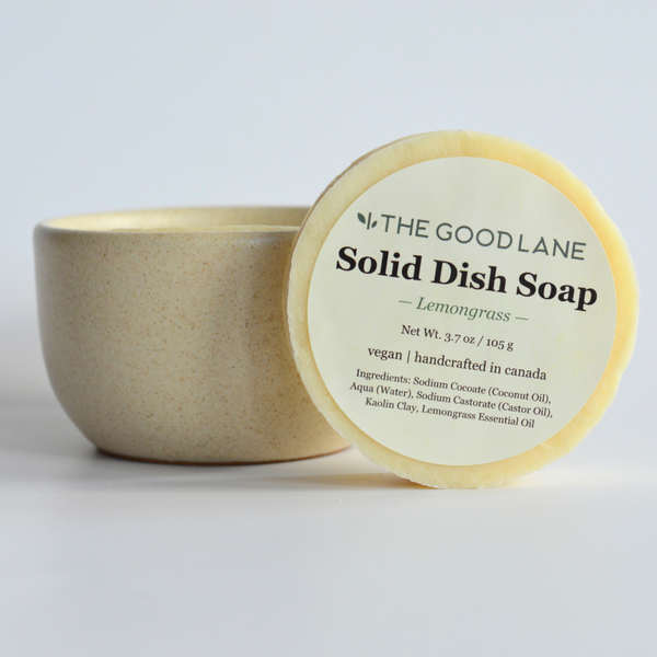 Solid Dish Soap + Stoneware Ramekin Set