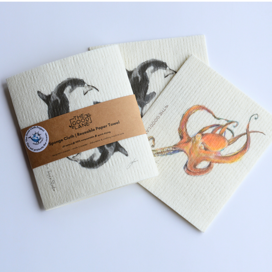 This Set Protects the Ocean - Swedish Sponge Cloth Set